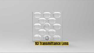 ROHS 50 mm quadratische LED-Linse, 93 % Lichtdurchlässigkeit
