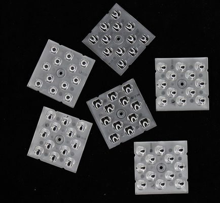12in1 Hochleistungs-50x50MM Multi-Linsen-Array Optische LED-Linse für LED-Straßenbeleuchtung