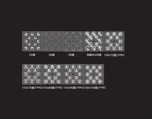 Multi Lens Array 12in1 Typ I LED 3030 Straßenlicht Linsen 50x50mm