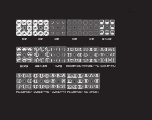 5050 LED-Optische Linse 50mm P35x45 Grad für die Beleuchtung von Stadien